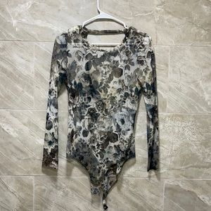 Floral long sleeve top
